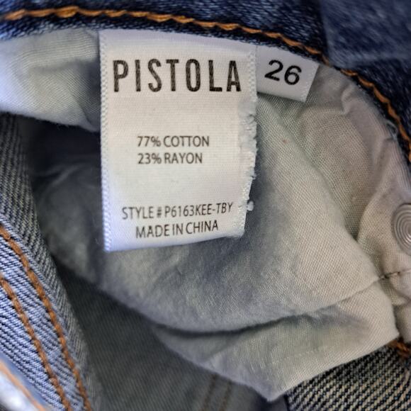 PISTOLA Stevie High Waist Wide Leg Relaxed Flare Jeans Size 26 Tilbury - Picture 7 of 9